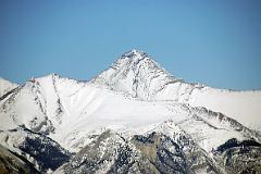 27 Mount Aylmer Close Up From Sulphur Mountain At Top Of Banff Gondola In Winter